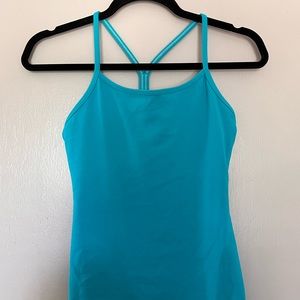 Lululemon Teal Power Y Luon Tank Top